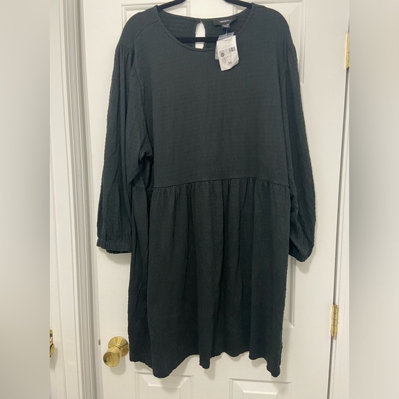 Forever 21 Plus 3X Black Long Sleeve Dress - Picture 1 of 4